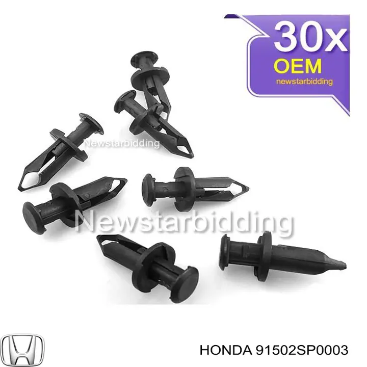 91502SP0003 Honda clips de fijación de parachoques trasero