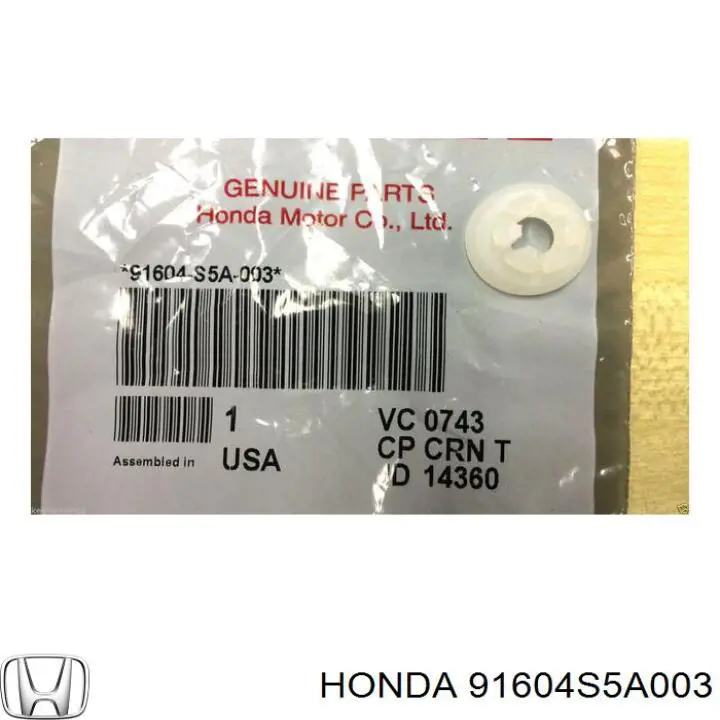 Comprar 91604S5A003 Honda 