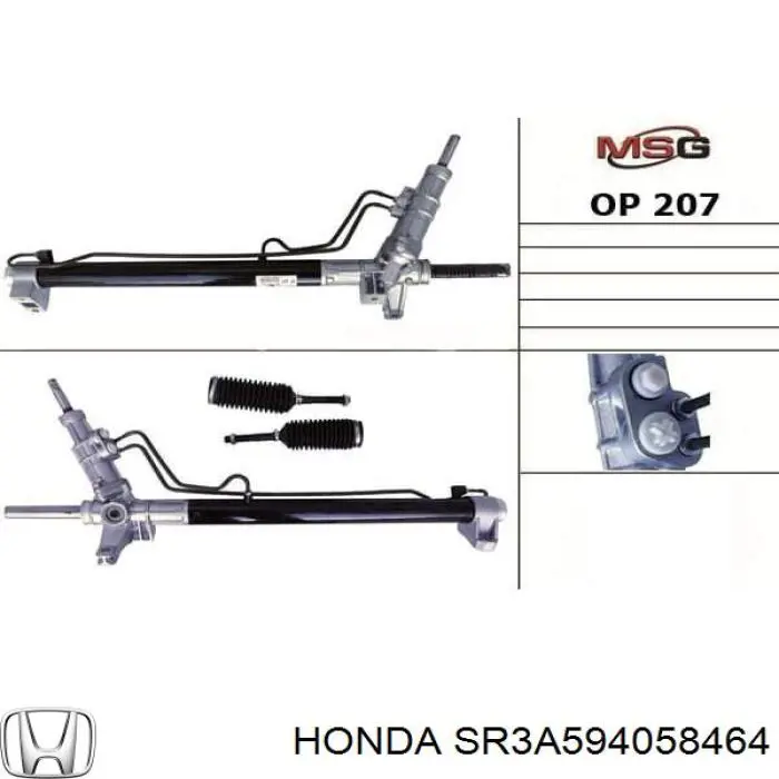 SR3A594058464 Honda cremallera de dirección