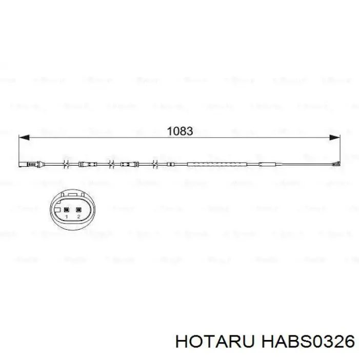 HABS-0326 Hotaru sensor abs delantero derecho