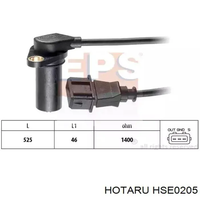 HSE0205 Hotaru sensor de posición del cigüeñal