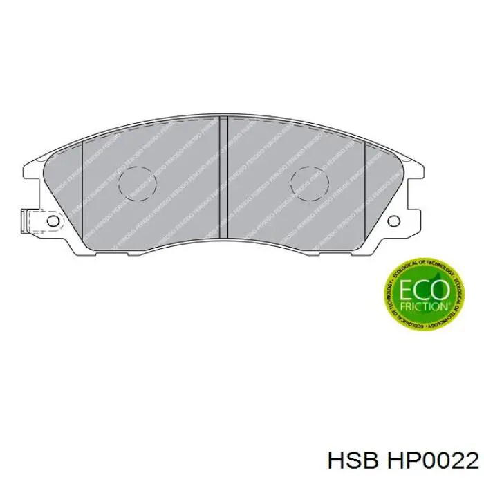 HP0022 HSB pastillas de freno delanteras