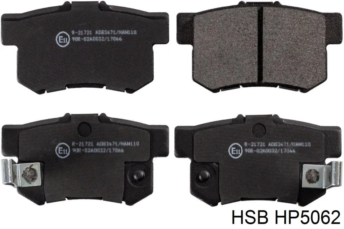 HP5062 HSB pastillas de freno traseras