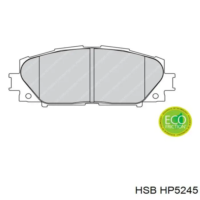 Pastillas de freno HP5245 HSB