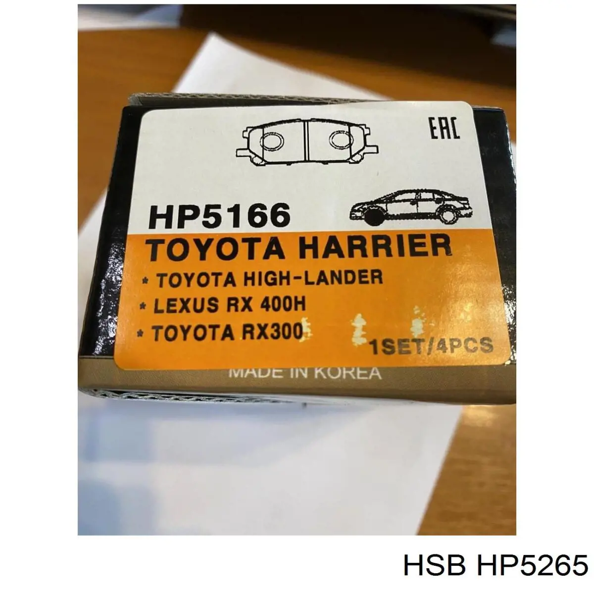 HP5265 HSB pastillas de freno traseras