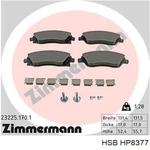 Pastillas de freno delanteras Opel Corsa F08, F68
