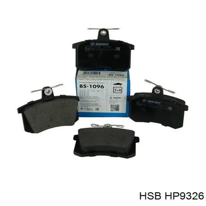 HP9326 HSB pastillas de freno traseras