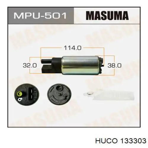 133303 Huco bomba de combustible eléctrica sumergible