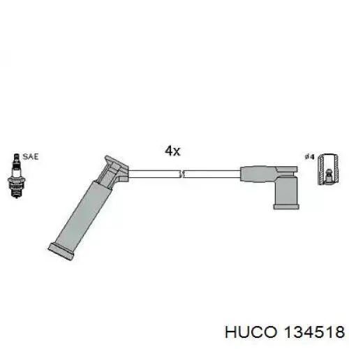 134518 Huco Cables de alta tensión, juego