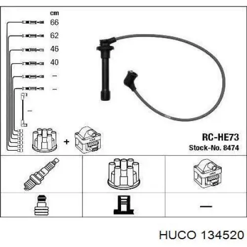 134520 Huco juego de cables de encendido