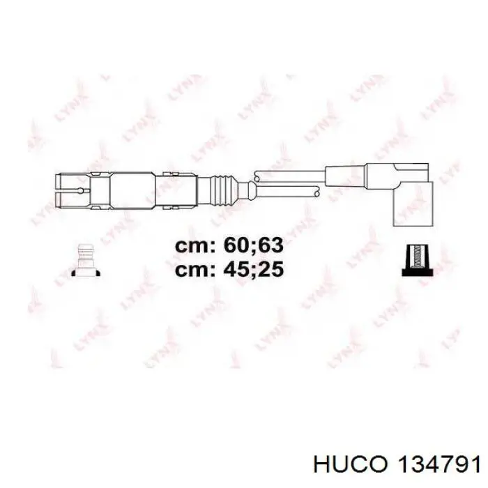 Cables de bujías 134791 Huco