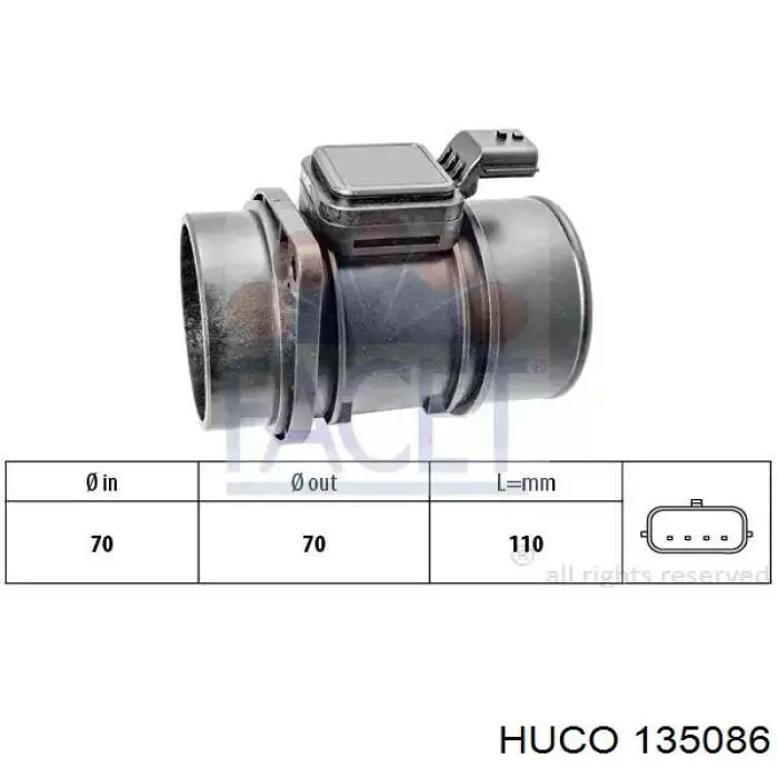 Sensor De Flujo De Aire/Medidor De Flujo (Flujo de Aire Masibo) Nissan Versa E12X