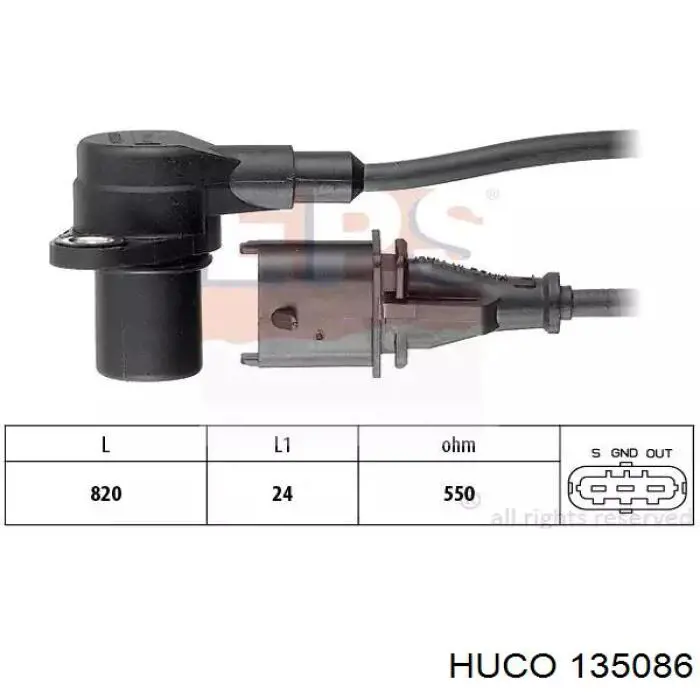 135086 Huco sensor de flujo de aire/medidor de flujo (flujo de aire masibo)