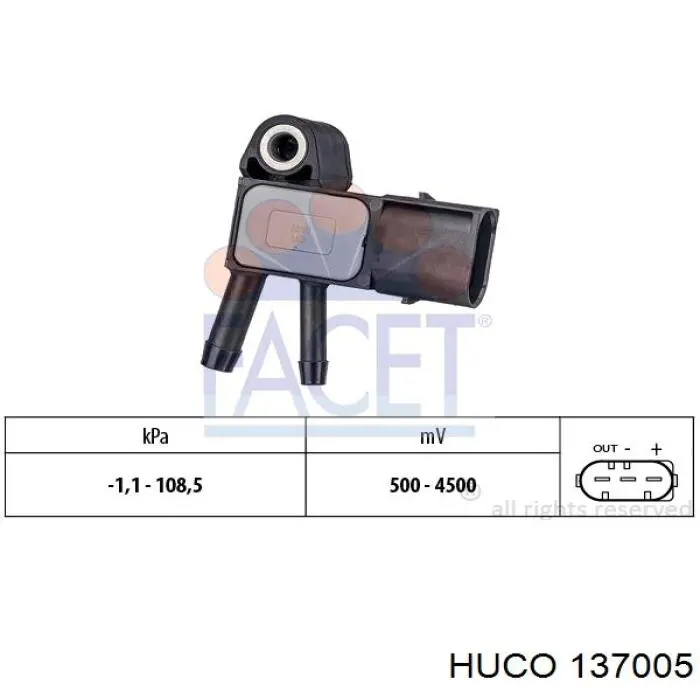 Sensor de temperatura de gases de escape antes de la turbina 2C59507498Z Mercedes