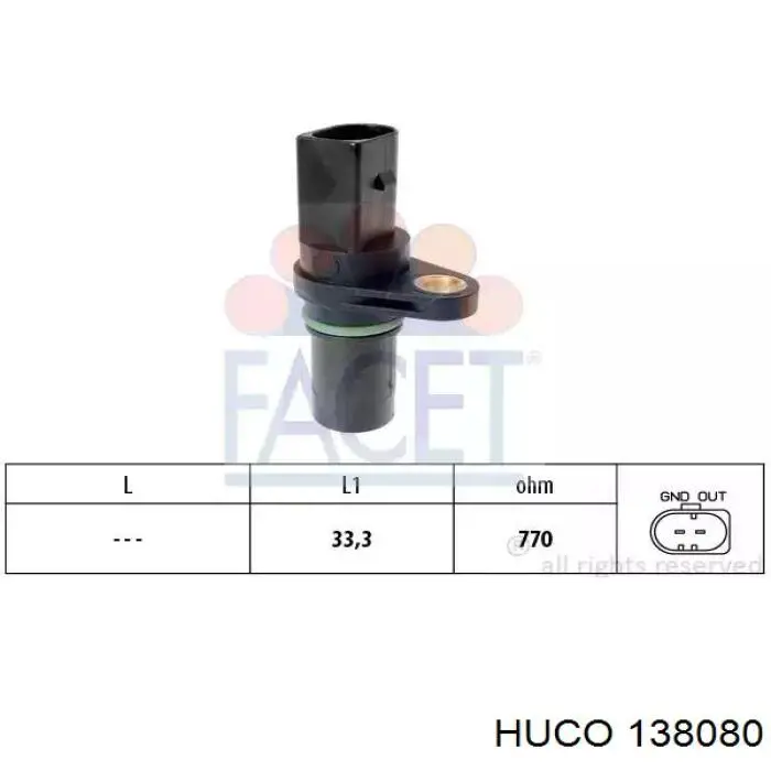 Sensor de cigüeñal 234570 Elring