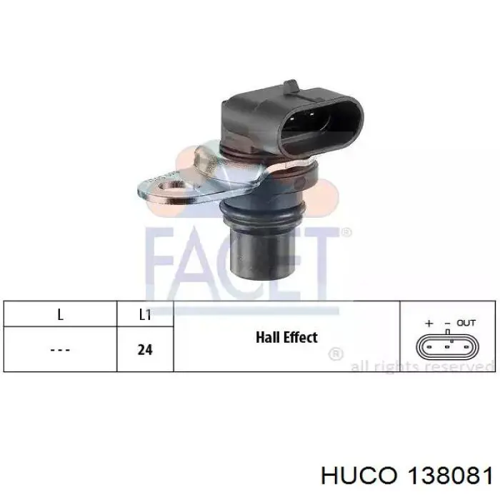 Comprar 138081 Huco Sensor de posición del árbol de levas