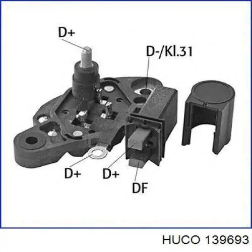 593163 VALEO Puente de diodos, alternador