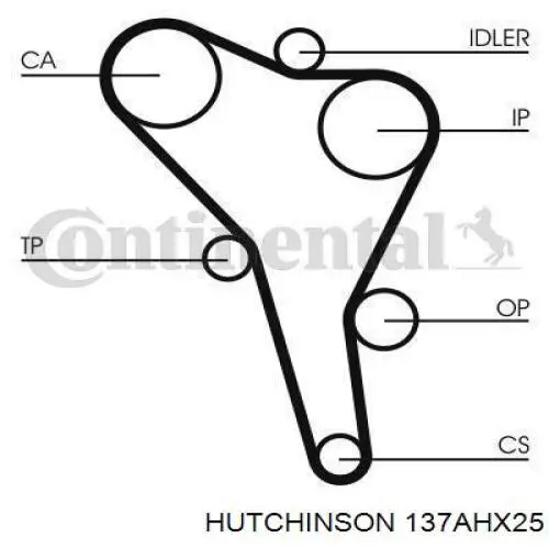 Comprar 137AHX25 Hutchinson Correa distribución