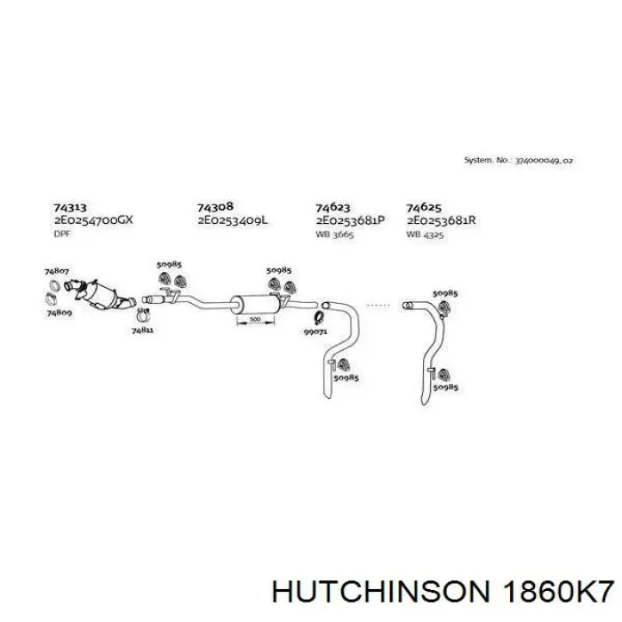 Correa de alternador 809225020 Subaru