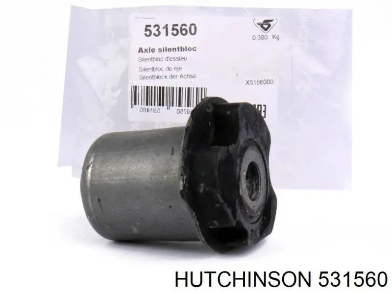 531560 Hutchinson suspensión, cuerpo del eje trasero