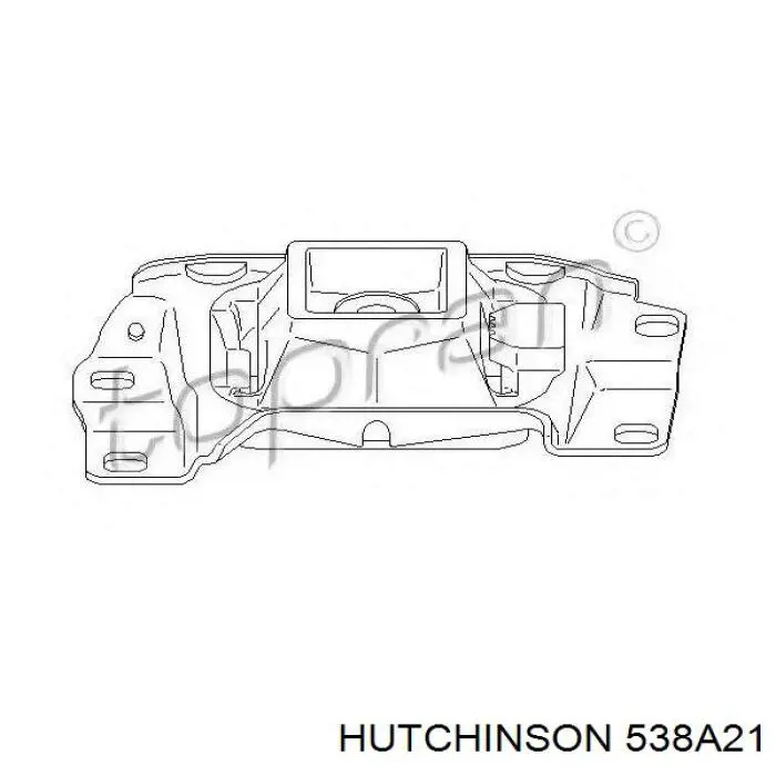 Soporte superior izquierdo del motor 538A21 Hutchinson