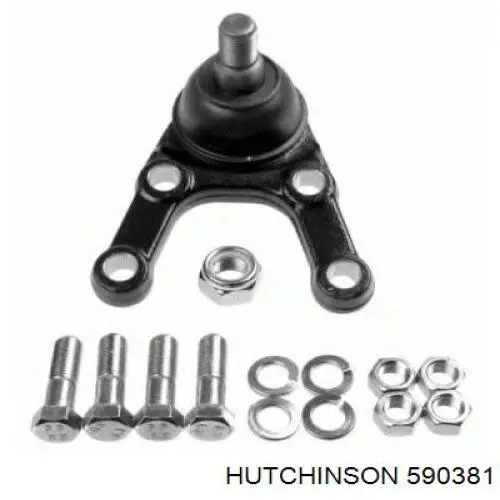 590381 Hutchinson silentblock de suspensión delantero inferior