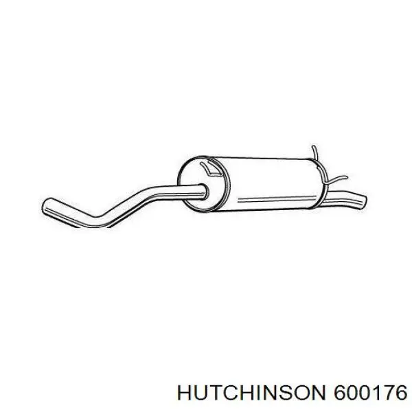 600176 Hutchinson revestimiento de pedal, pedal de freno