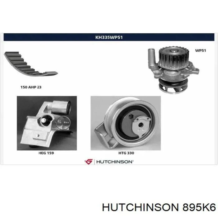 Comprar 895K6 Hutchinson Correa trapezoidal