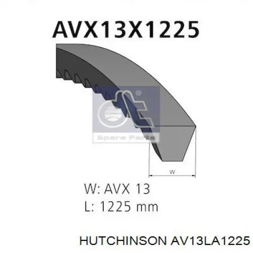 Comprar AV13LA1225 Hutchinson Correa trapezoidal