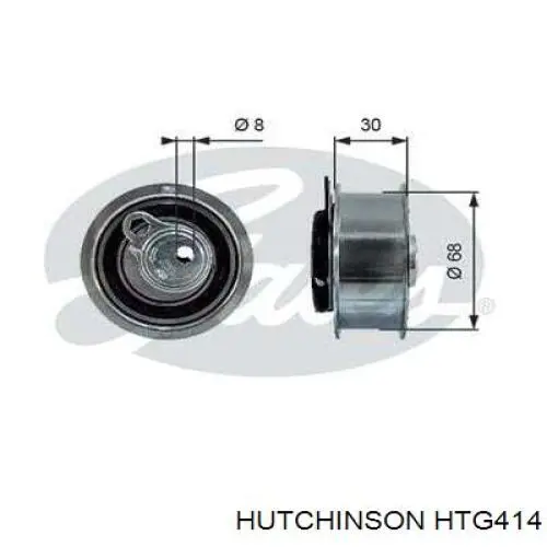 HTG414 Hutchinson rodillo, cadena de distribución