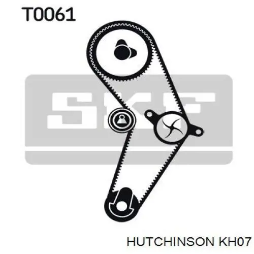 Kit de distribución 8671018689 Renault (RVI)