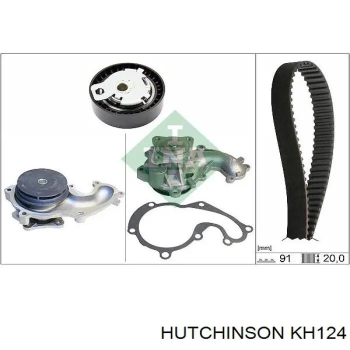 Kit de distribución KH124 Hutchinson