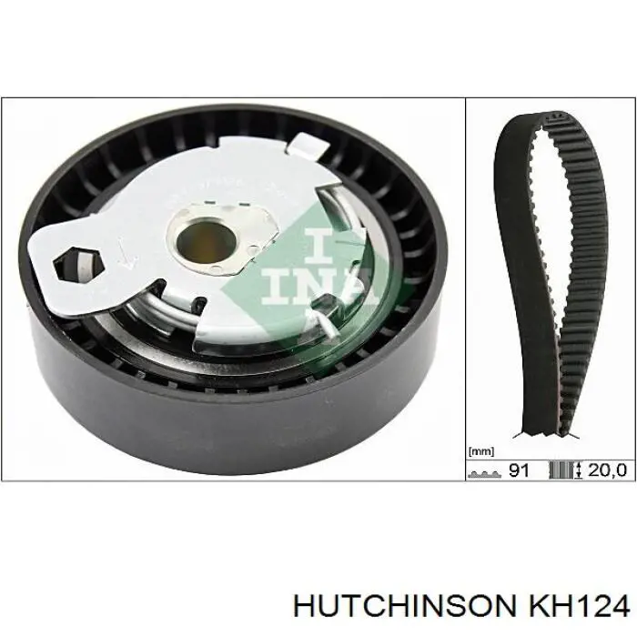 KH 124 Hutchinson kit de correa de distribución