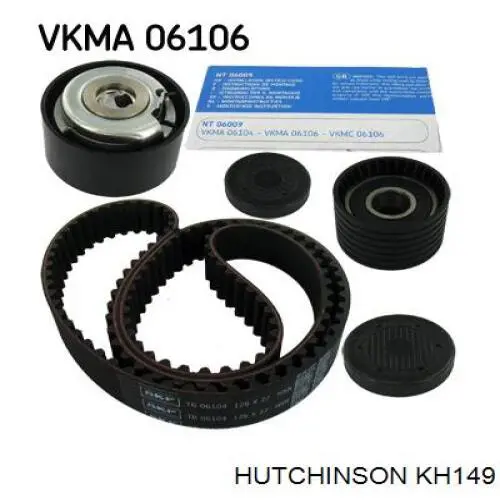 KH149 Hutchinson kit correa de distribución