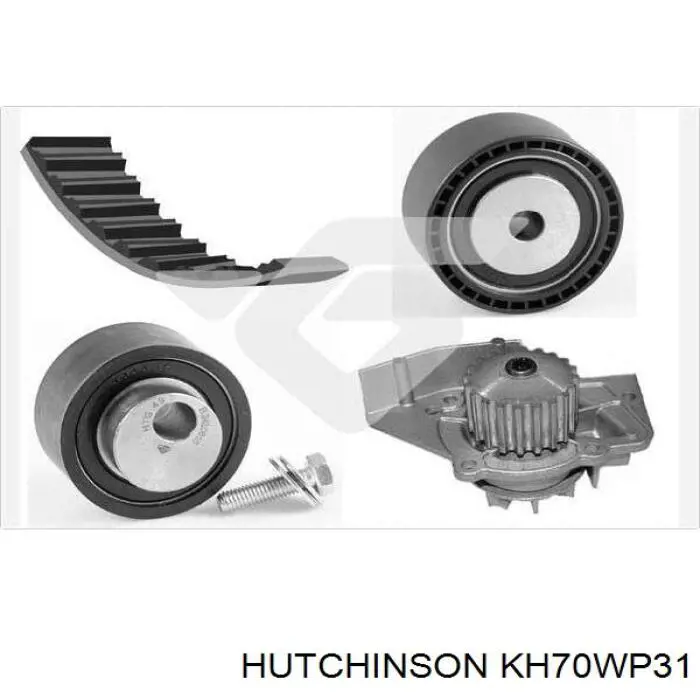 KH70WP31 Hutchinson kit correa de distribución