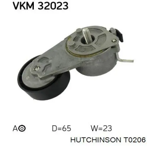 Tensor de la correa trapecial Hutchinson T0206 precio, desde 27,83 EUR