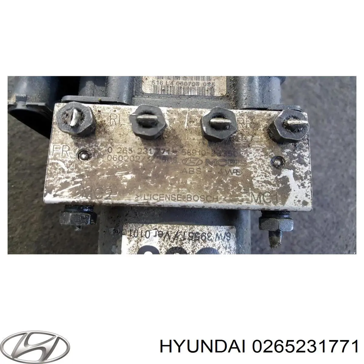 0265231771 Hyundai/Kia módulo hidráulico abs