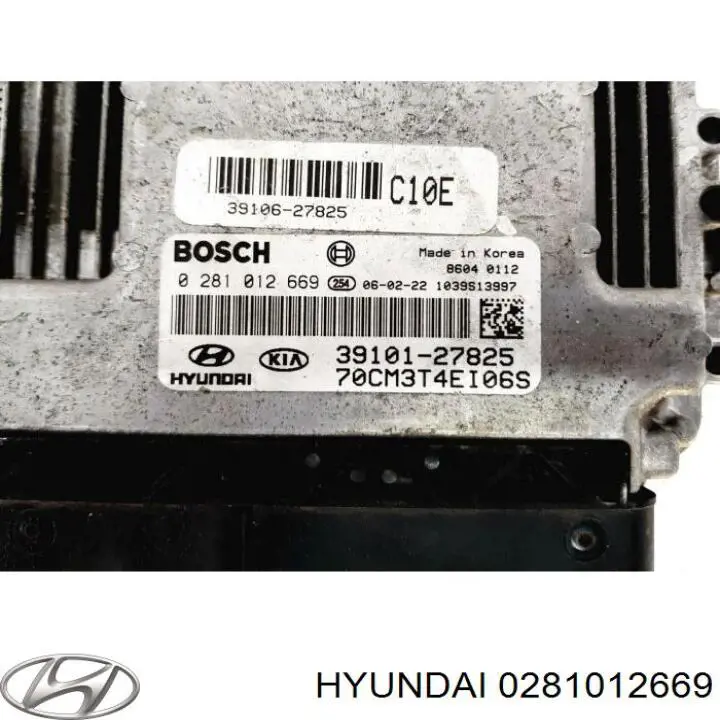 Unidad de control del motor  Hyundai/Kia 0281012669 precio, desde 145,20 EUR