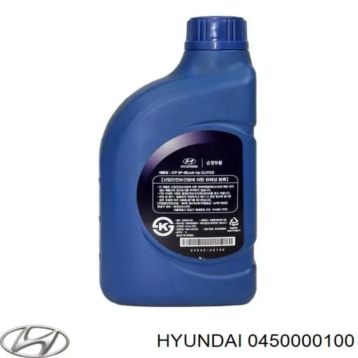 Hyundai/Kia ATF SP-III Semi sintetico 1 L Aceite transmisión (0450000100)