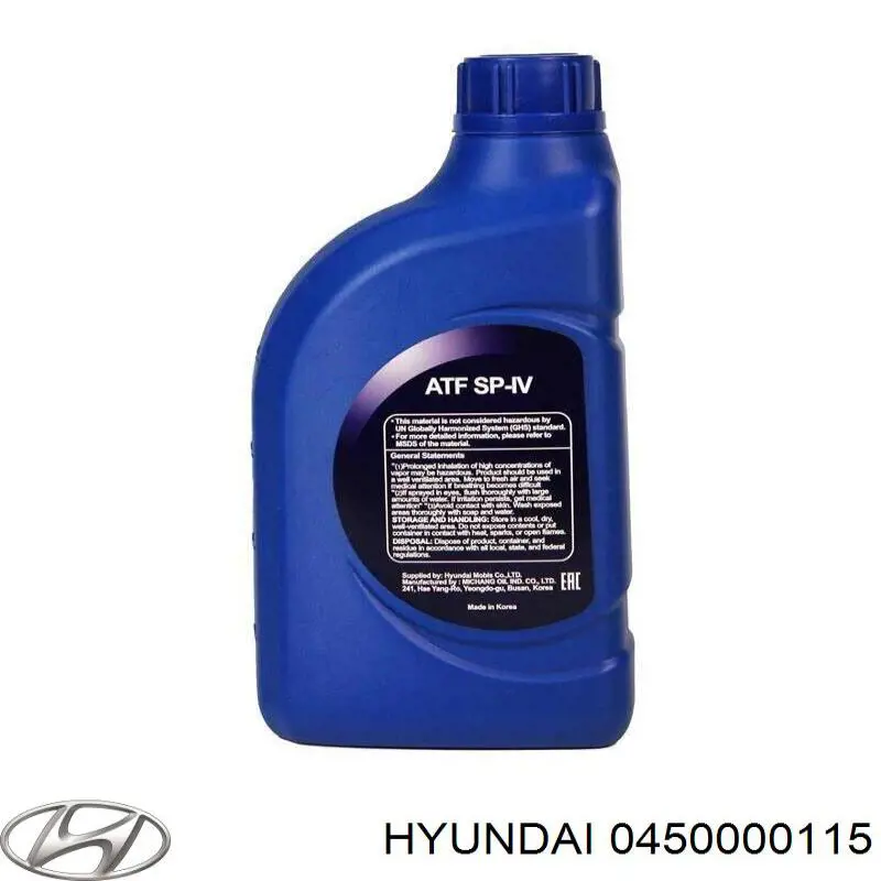 Hyundai/Kia ATF SP-IV Sintético 1 L Aceite transmisión (0450000115)