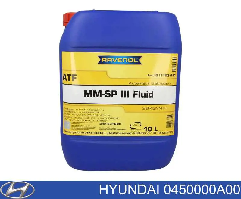 Aceite para transmisión automática  Hyundai/Kia 0450000A00 precio, desde 298,08 EUR