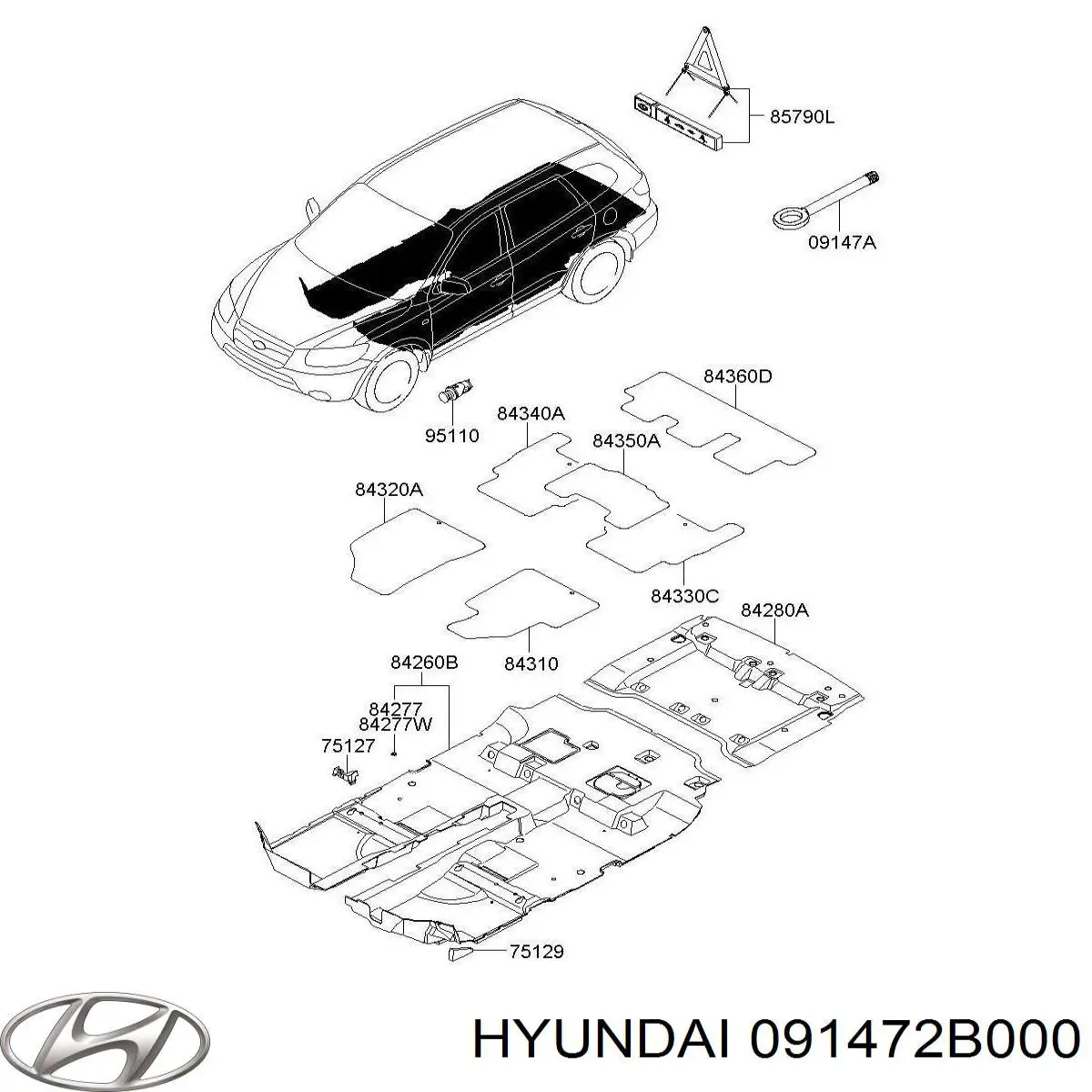Gancho de remolcado Hyundai/Kia 091472B000 precio, desde 22,14 EUR