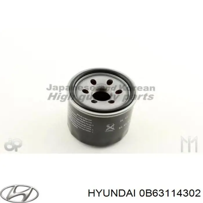 Filtro de aceite 0B63114302 Hyundai/Kia