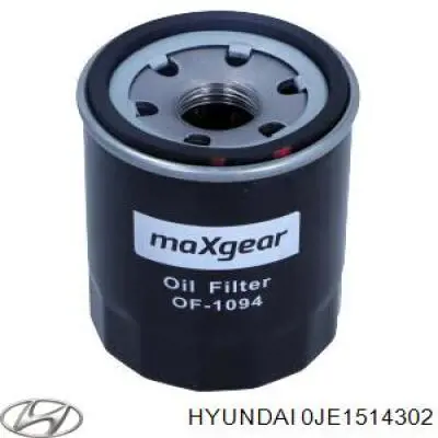 Filtro de aceite motor Hyundai/Kia 0JE1514302