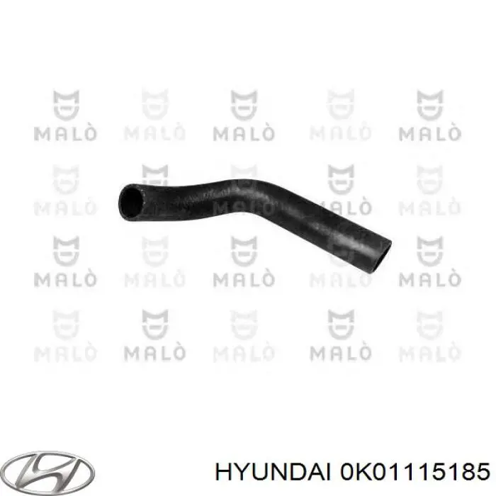 0K01115185 Hyundai/Kia manguera refrigerante para radiador inferiora