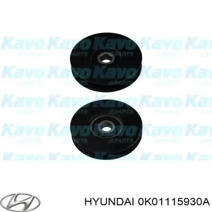 0K01115930A Hyundai/Kia polea tensora correa poli v