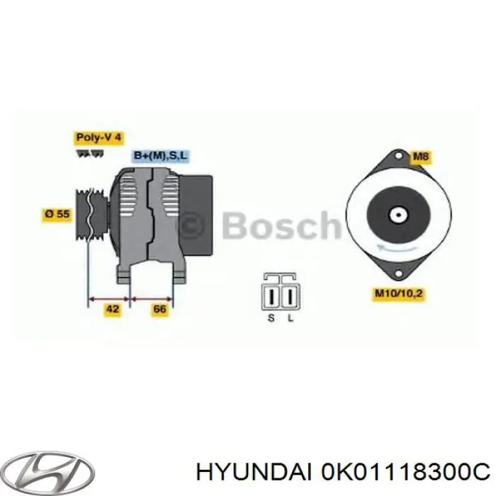 Generador Hyundai/Kia K20118300A