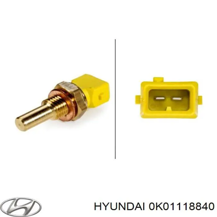 0K011-18840 Hyundai/Kia sensor de temperatura del refrigerante