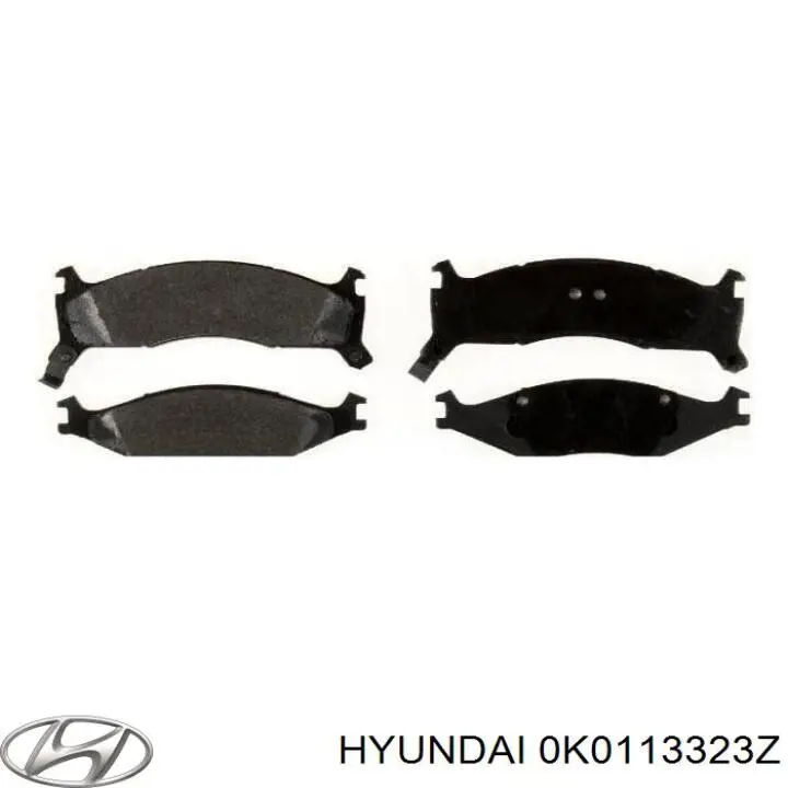 0K0113323Z Hyundai/Kia pastillas de freno delanteras