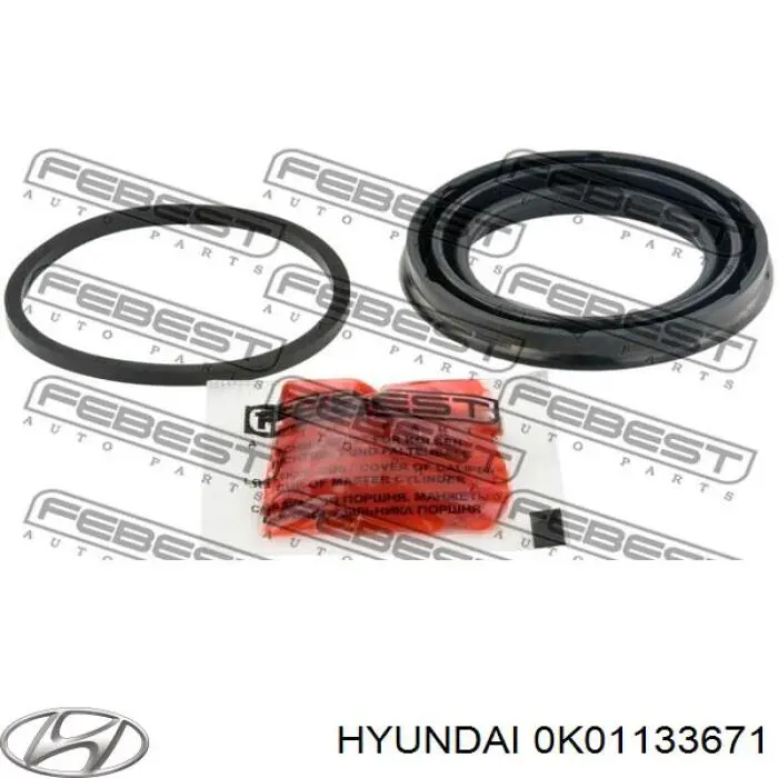 0K01133671 Hyundai/Kia juego de reparación, pinza de freno trasero